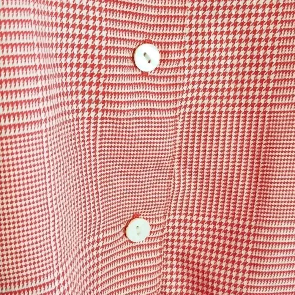Foxcroft Houndstooth Button Down Top - Picture 2 of 8